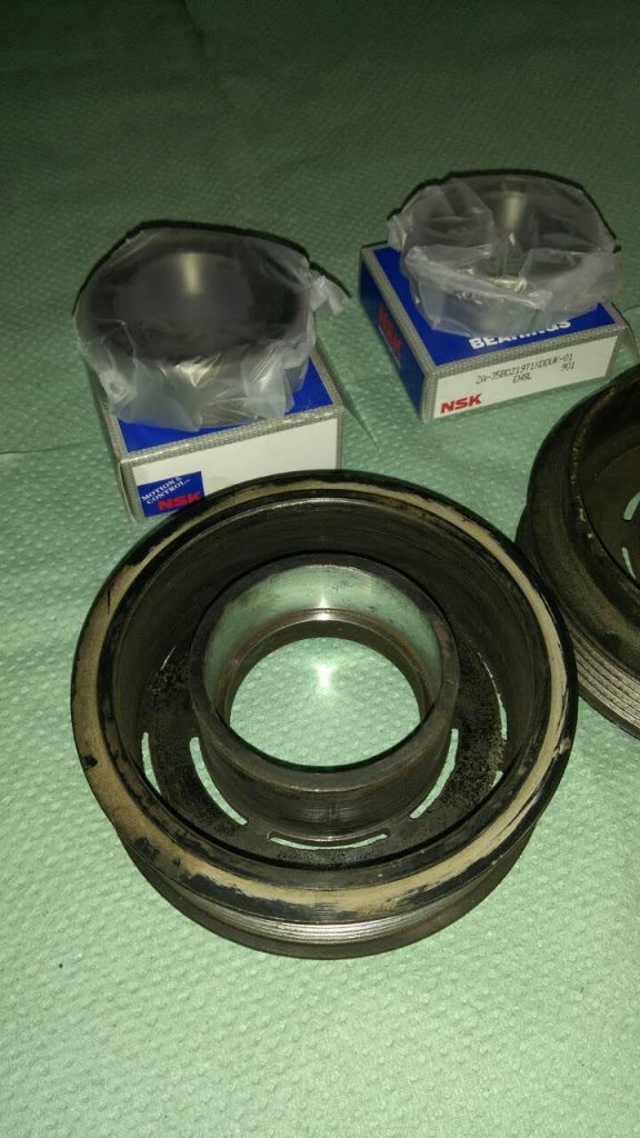 Reemplazo  del  cojinete  de  la polea  del  compresor